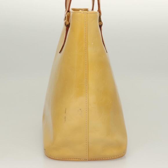 LOUIS VUITTON Monogram Vernis Houston Hand Bag Beige M91004 - Picture 4 of 13